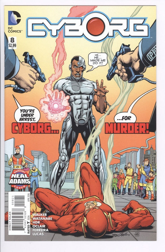 Cyborg #8 Cover B Variant Neal Adams Cover Swipe NM DC Comics