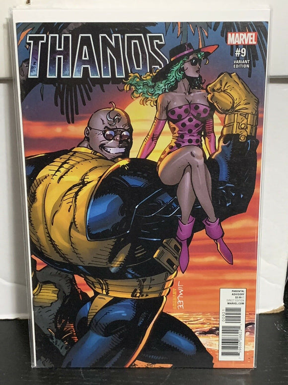 Thanos #9 Jim Lee Strong Guy & Polaris X-Men Trading Card Variant Marvel Comics
