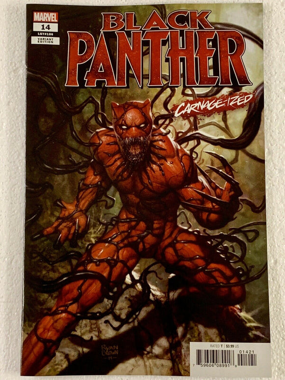 Black Panther #14 Brown CARNAGE-IZED Variant Marvel Comics 2019