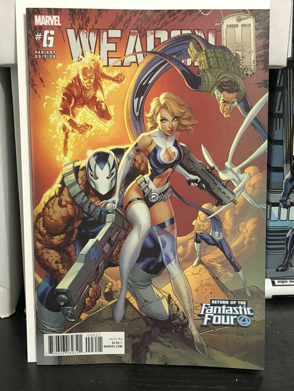 Weapon H #6 J Scott Campbell Return of the Fantastic Four Variant Marvel Torch