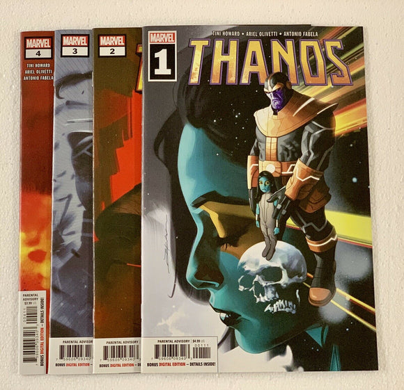 Thanos #1-4 Marvel Comics 1st Print 2019 Tini Howard Ariel Olivetti 2 3 First