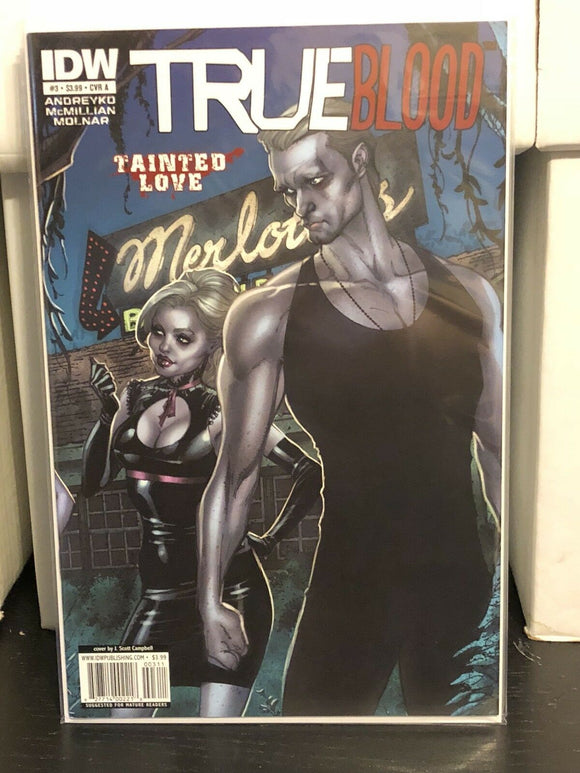 True Blood Tainted Love #3 J Scott Campbell Cover A IDW Comics HBO Northman
