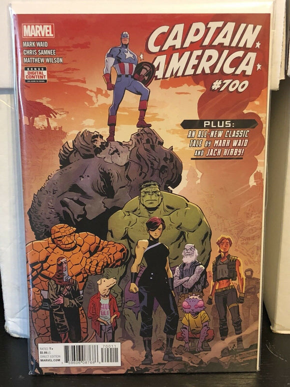 Captain America #700 Cover A First Print (2018) Marvel Comics Legacy