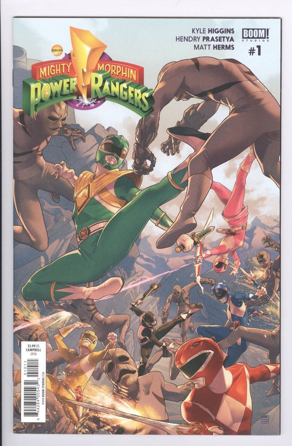 Mighty Morphin Power Rangers BOOM Studios #1 Cover A Regular Jamal Campbell