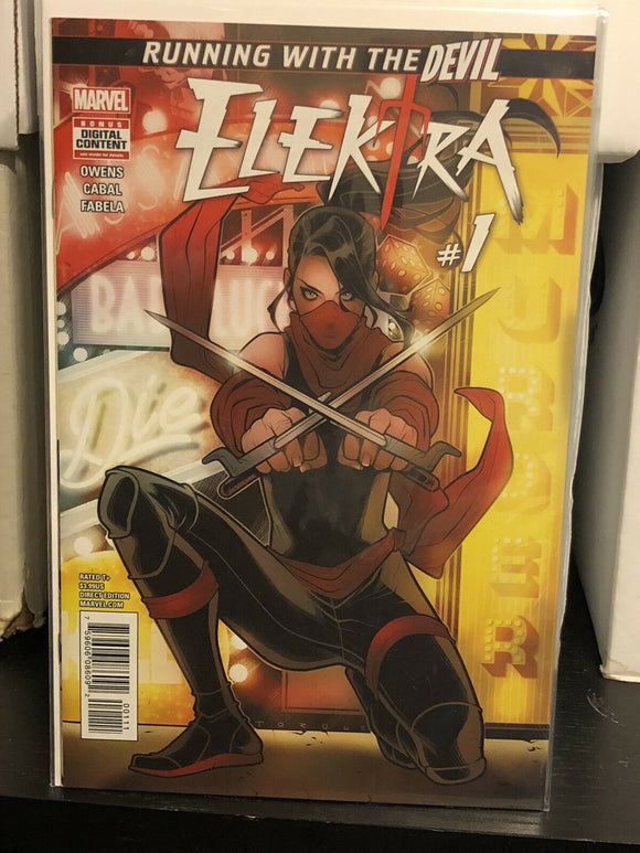 Elektra #1 Elizabeth Torque Cover A 2017 Juann Cabal Marvel Comics