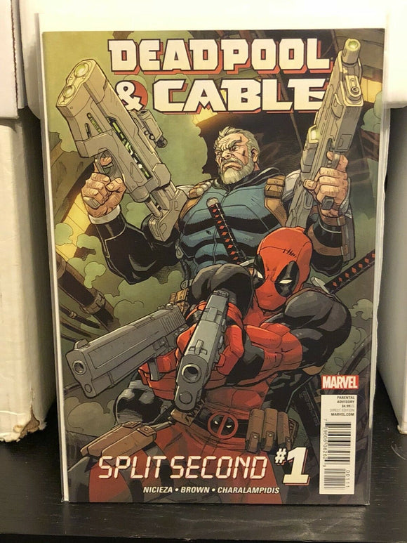 Deadpool and Cable: Split Second #1 and #2 Back To The Future Marvel Wade Wilson