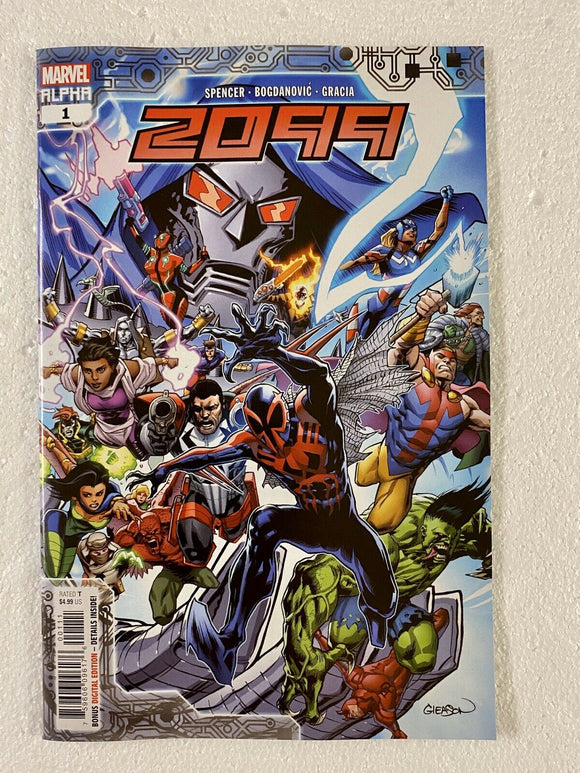 2099 Alpha #1 Gleason Cover A 2019 Marvel Comics Miguel O’Hara Future