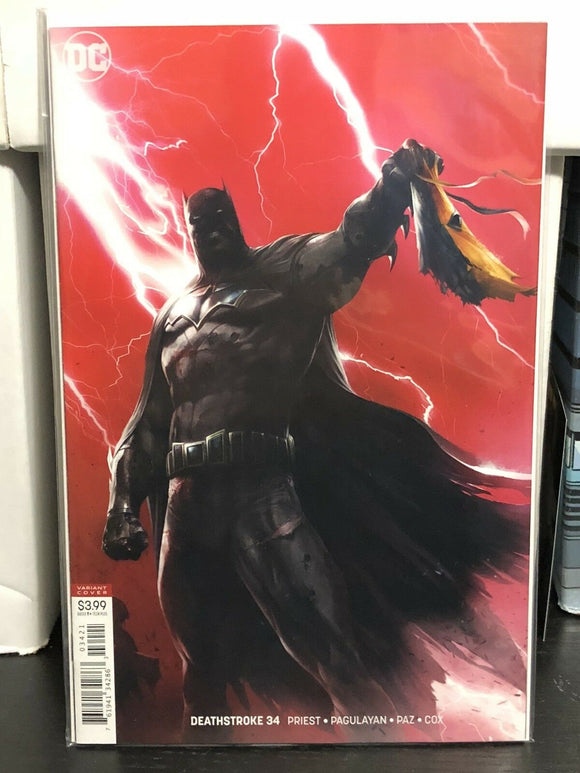 Deathstroke #34 vs Batman Francesco Mattina Cover B Variant DC Comics 2018