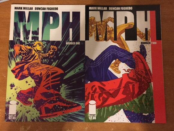 MPH 1 and 2 First Print Image Comics Mark Millar Duncan Fregredo Speed Drugs