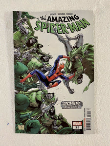 Amazing Spider-Man #35 Tony Daniel Cover A 2019 Marvel Comics 2099 Is In Trouble