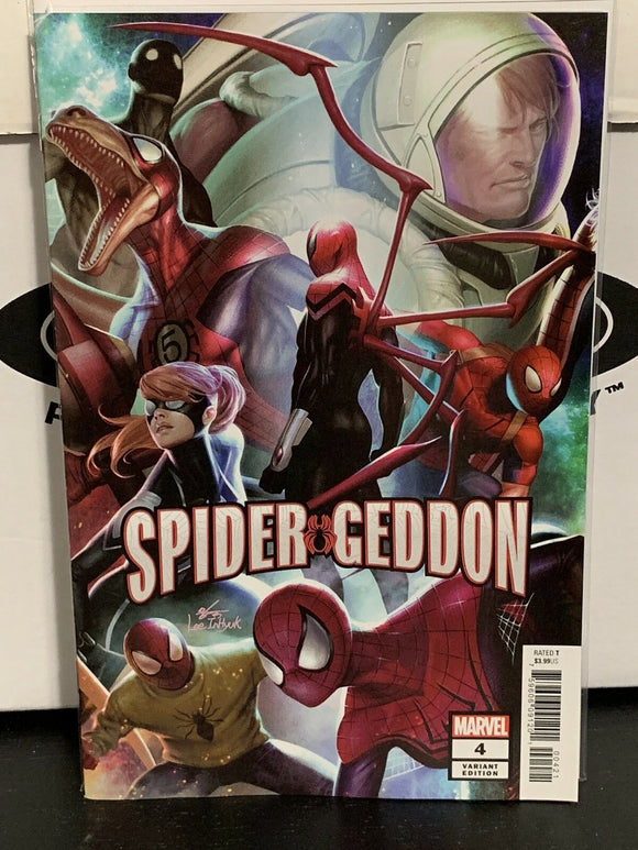 Spider-Geddon #4 IN-HYUK LEE Variant Spider-man Marvel Comic 1st Print 2018 NM