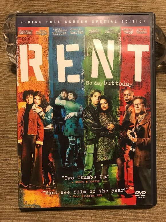 Rent (DVD, 2006, 2-Disc Set, Special Edition, Full Screen) Rosario Dawson