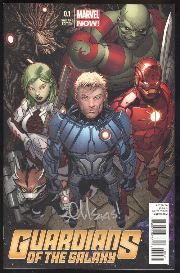 GUARDIANS of the GALAXY # 0.1 1:50 McGUINNESS Signed Cover Variant Marvel NOW