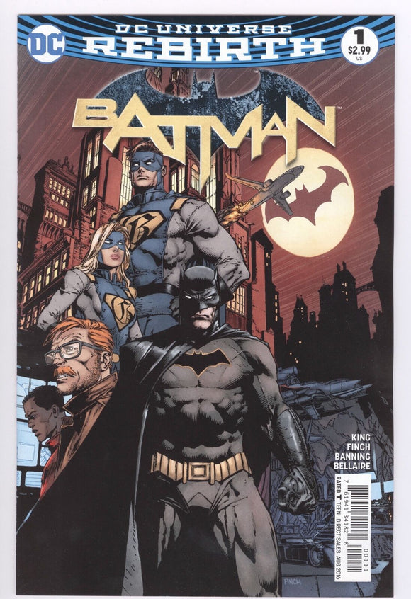 Batman #1 Vol 3 Regular Cover A First Print Tom King David Finch Rebirth DC