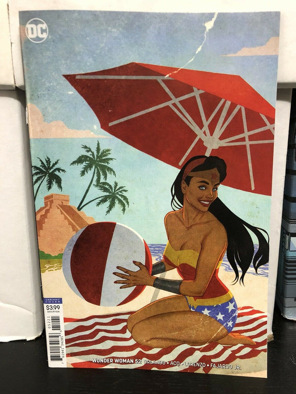Wonder Woman #52 Jenny Frison Cover B Variant 2018 DC Comics Mexico