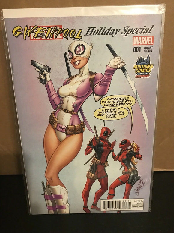 Gwenpool Holiday Special #1 Midtown Exclusive Campbell Variant Marvel 2015