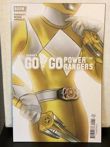 Go Go Power Rangers (Boom Comics) #10 Cover B 2018 Shattered Grid Yellow Variant