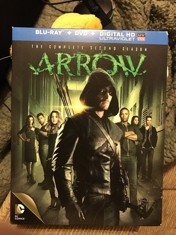 Arrow: The Complete Second Season (Blu-ray/DVD, 2014, 9-Disc Set )