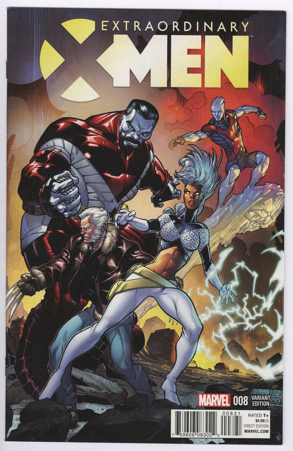 Extraordinary X-Men #8 Marvel Comics 2016 1:15 Larry Strohman Variant Cover ANAD