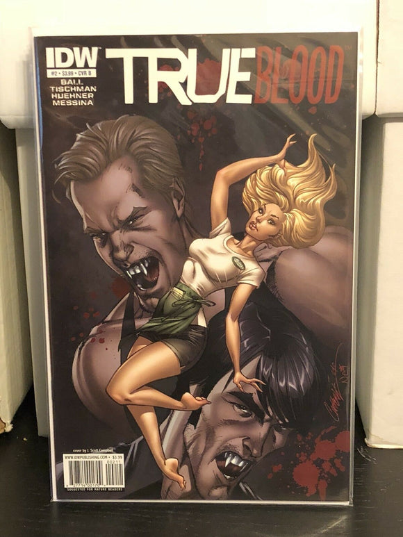 IDW Comics 2010 True Blood #2 Cover J Scott Campbell Cover Comic Book