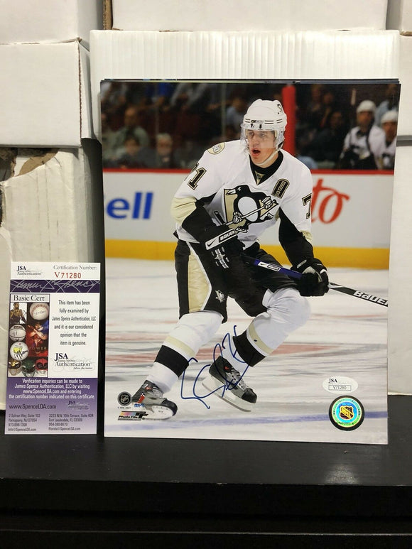 Evgeni Malkin Signed Pittsburgh Penguins 8x10 NHL Photo JSA Authenticated COA