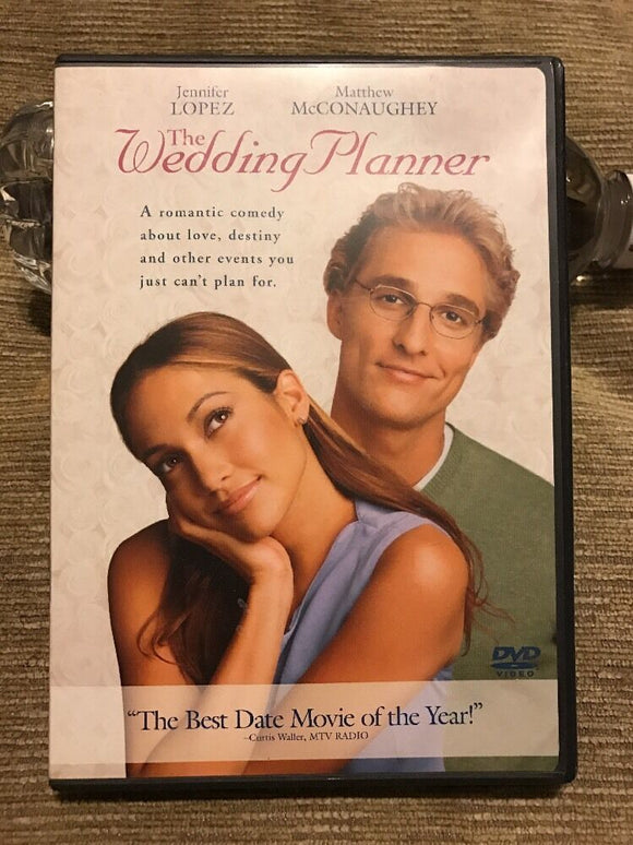 The Wedding Planner (DVD, 2001) Jennifer Lopez Matthew Mcconaughey Romantic