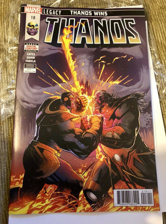 Thanos #18 First Print Marvel Legacy Wins Donny Cates Geoff Shaw