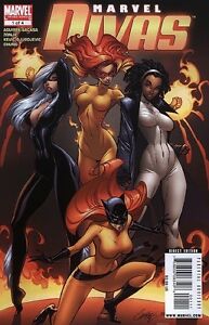 Marvel Divas #1 (Sep 2009, Marvel) J Scott Campbell Cover Black Cat Phoenix