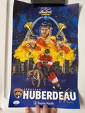 Jonathan Huberdeau signed Florida Panthers 11x17 All-Star Poster with JSA COA