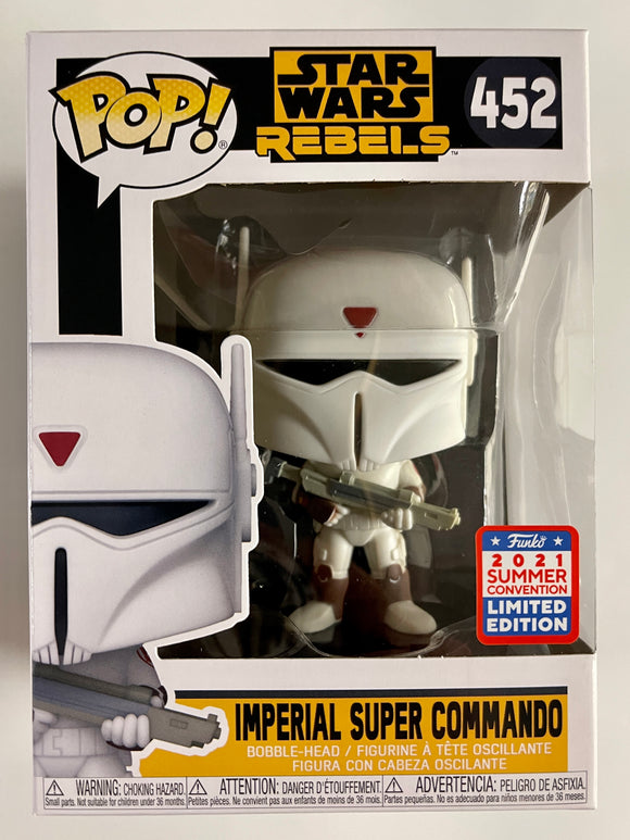Funko Pop! Star Wars Imperial Super Commando #452 Rebels SDCC 2021 Con Exclusive