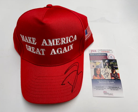 Donald Trump Jr Signed American Made MAGA Hat POTUS Make America Great Again