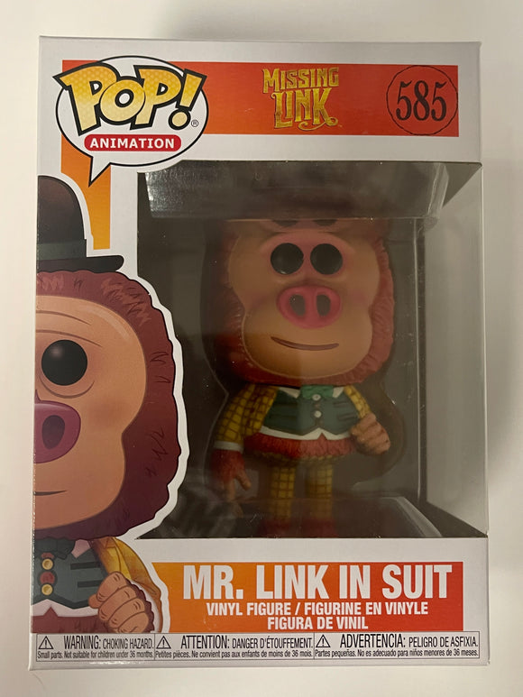 Funko Pop! Animation Mr. Link in Suit #585 Missing Link 2019 Vaulted