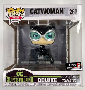 Funko Pop! DC Heroes Catwoman #269 Jim Lee Deluxe Gamestop 2019 Vaulted Exclusive