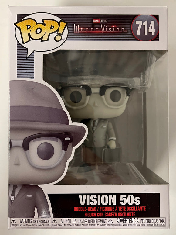 Funko Pop! Marvel 50’s Black & White (B&W) Vision #714 WandaVision 2021 Disney +