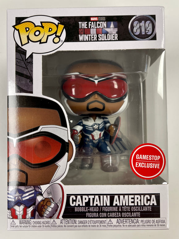 Funko Pop! Marvel Sam Wilson Captain America #819 GameStop Exclusive