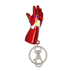 Iron Man Nano Gauntlet Pewter Key Chain Marvel Studios Avengers Endgame MCU