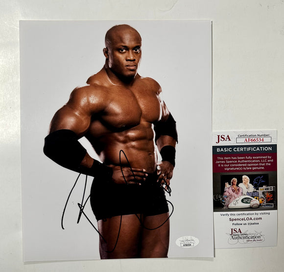 Bobby Lashley WWE Superstar Signed 8x10 Photo With JSA COA MMA Fighter
