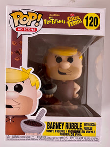 Funko Pop! Ad Icons Barney Rubble W/ Cocoa Pebbles #120 Post Cereal Flintstones