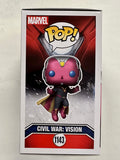 Funko Pop! Marvel Civil War: Vision #1143 Captain America Build A Scene 2023 Exclusive
