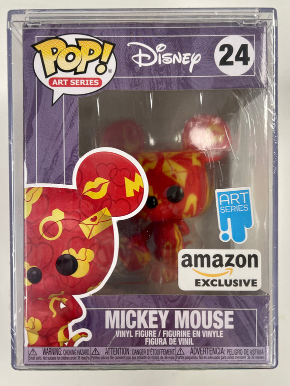 Funko Pop! Disney Minnie Mouse #24 Art Series Amazon Exclusive W/ Hard Protector
