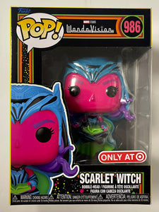 Funko Pop! Marvel Black Light Scarlet Witch Levitating #986 WandaVision 2022 Exclusive