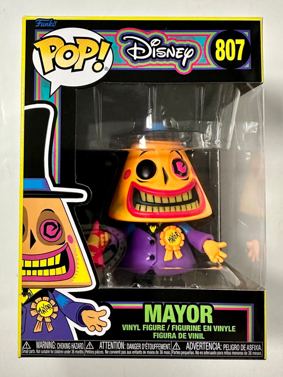 Funko Pop! Disney Black Light Mayor #807 Nightmare Before Christmas 2022