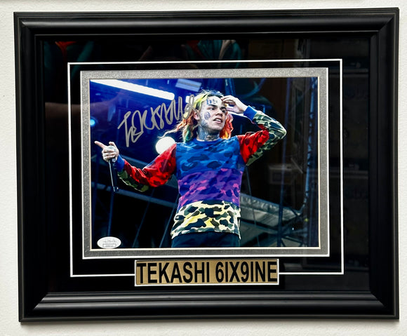 Tekashi 69 6ix9ine Signed & Framed 8x10 Photo JSA COA Swervin FEFE