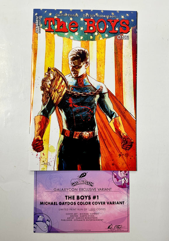 The Boys #1 GalaxyCon Exclusive Variant Cover Color Comic Book Michael Gaydos