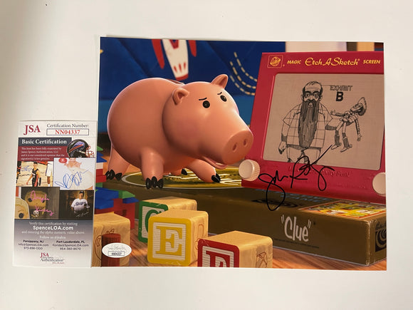 John Ratzenberger Signed Matte 8X10 Photo With JSA COA Toy Story Voice of Hamm