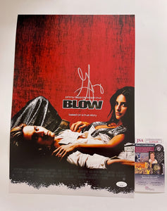 George Jung Signed 12x18 Blow Movie Poster Drug Smuggler Boston With JSA COA