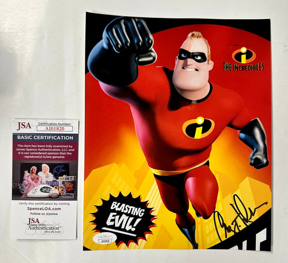 Craig T. Nelson Signed Mr. Incredible Disney The Incredibles 8x10 Photo With JSA COA