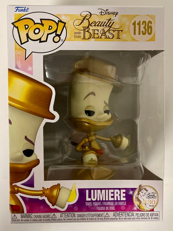 Funko Pop! Disney Lumiere With Match Stick #1136 Beauty & The Beast 2021