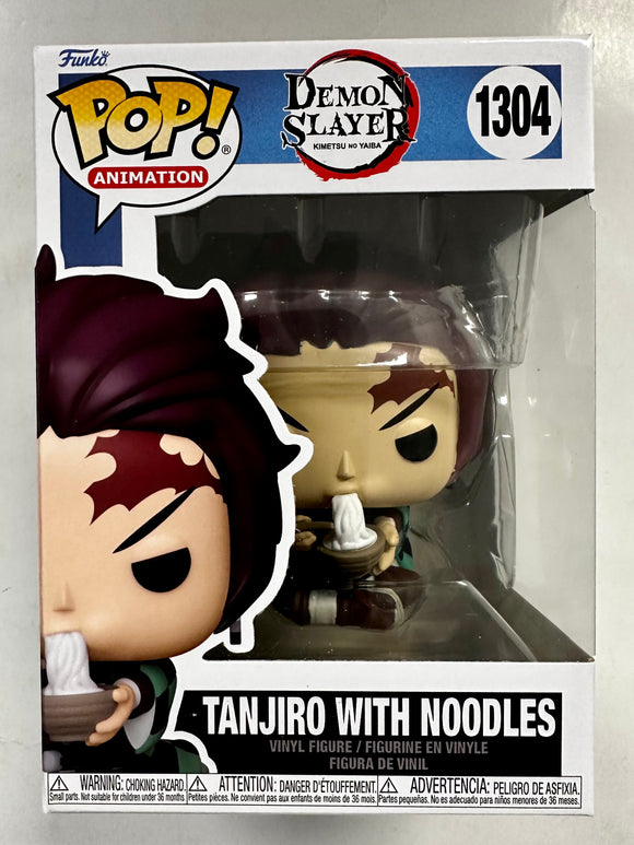 Tanjiro with noodles vinyl figurine no. 1304, Demon Slayer Funko Pop!