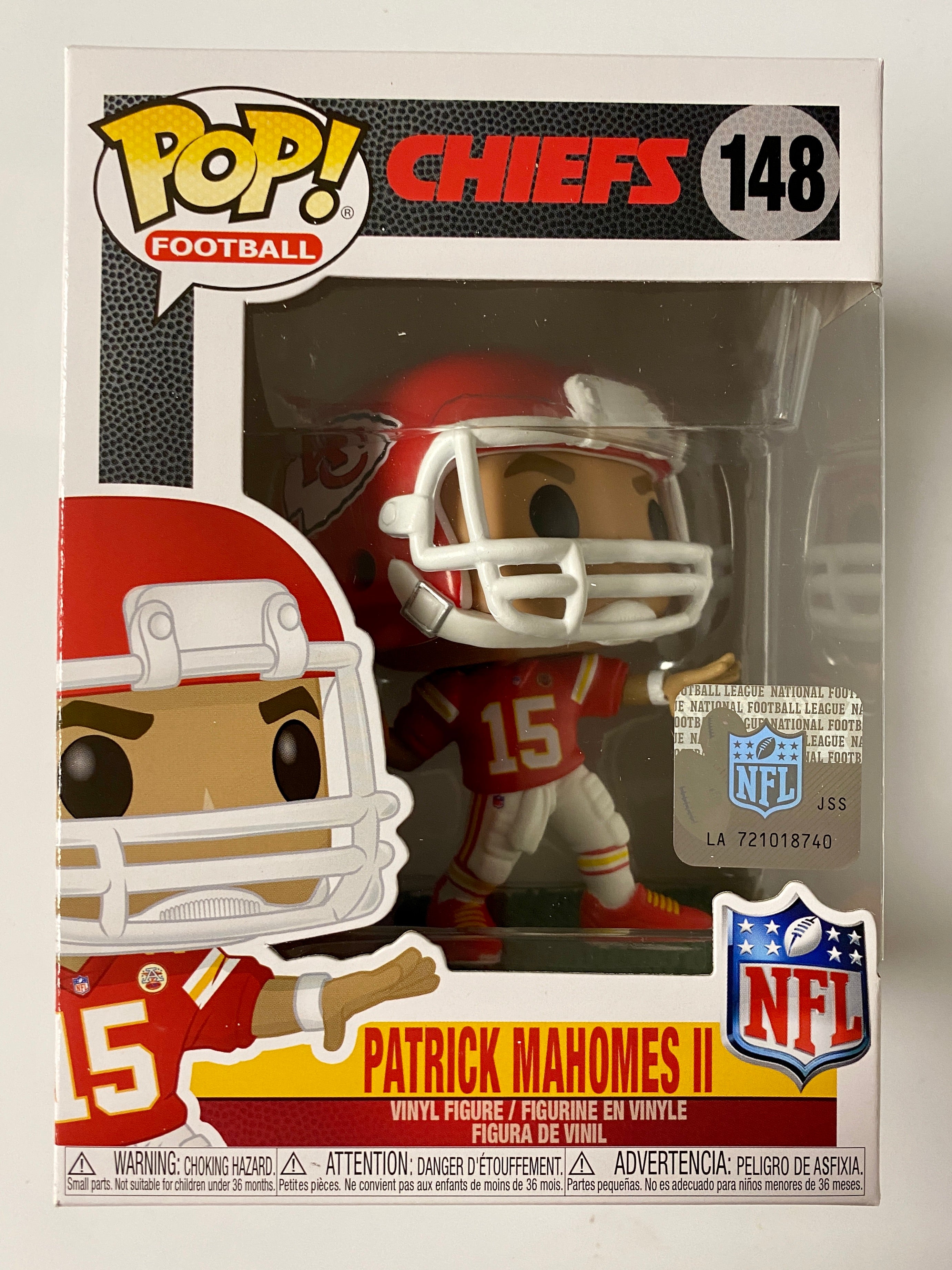 Funko Pop! NFL Kansas City Chiefs Patrick Mahomes II Throwing #148